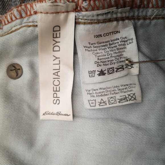 Eddie Bauer Men's Medium Wash Size 36/34 Straight Fit Blue Jeans - Picture 6 of 16